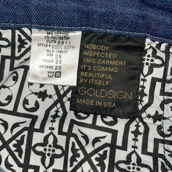 GOLDSIGN Womens Sz 29 Slimmy High Rise Straight Leg Jeans - Picture 9 of 11